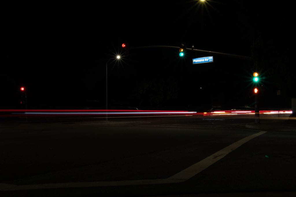 Long exposure of a street light
