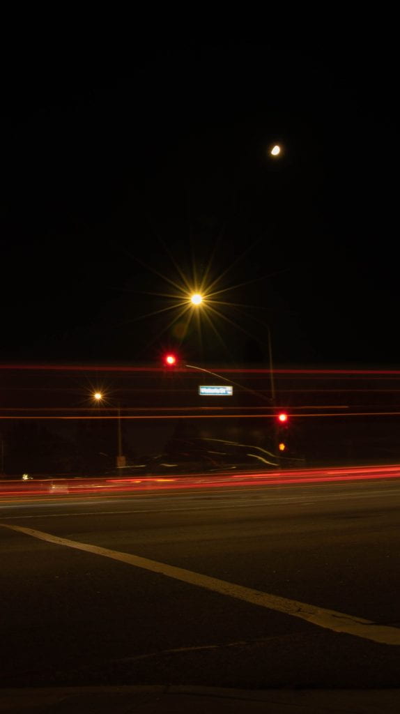 Long exposure of a street light